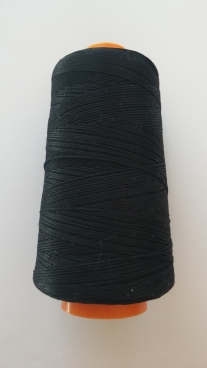 Cotton 12 borduurgaren/breigaren/haakgaren, 100 gram, zwart