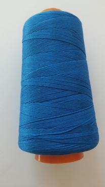 Cotton 12 borduurgaren/breigaren/haakgaren, 100 gram, blauw