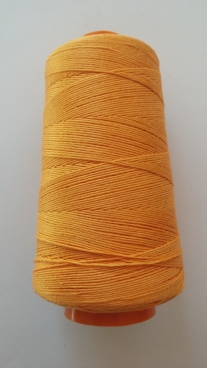 Cotton 12 borduurgaren/breigaren/haakgaren, 100 gram, lichtoranje