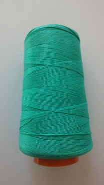 Cotton 12 borduurgaren/breigaren/haakgaren, 100 gram, zeegroen
