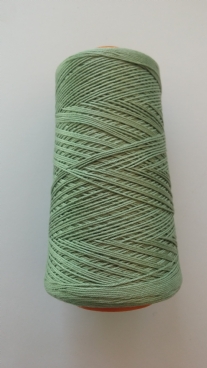 Cotton 12 borduurgaren/breigaren/haakgaren, 100 gram, grijsgroen