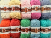 Durable 8/4, katoenen breigaren/haakgaren, assortiment pastel kleuren