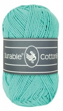 Durable cotton 8, katoenen breigaren/haakgaren, 50 gram, 337 Light Aqua