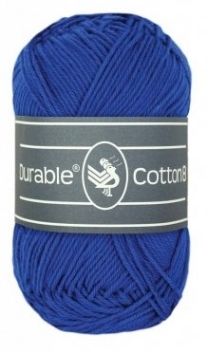 Durable cotton 8 katoenen breigaren/haakgaren, 50 gram, 2110 Royal