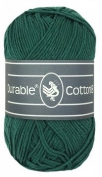 Durable cotton 8, katoenen breigaren/haakgaren, 50 gram, 2151 Hunter Green