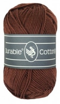 Durable cotton 8, katoenen breigaren/haakgaren, 50 gram, 385 Coffee