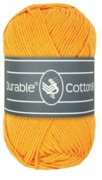 Durable cotton 8, katoenen breigaren/haakgaren, 50 gram, 2178 Sunflower