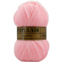 Populair perle breiwol 50 gram 24 lichtroze