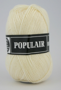 Populair breiwol 50 gram 07 gebroken wit