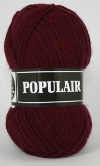 Populair breiwol 50 gram 11 donkerrood