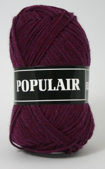 Populair breiwol 50 gram 58 aubergine