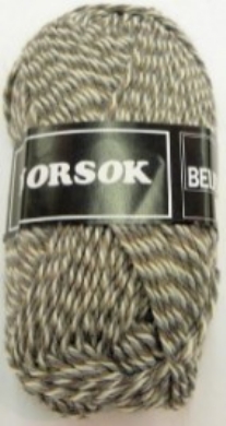 Norsok sokkenwol 50 gram bruin/ecru/grijs