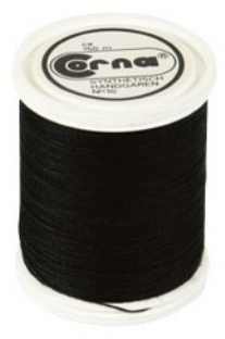 Ijzersterk polyester handgaren, nr.10, 150m, zwart