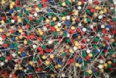 Glaskopspelden 0,6mm 30mm assortiment 1000 stuks