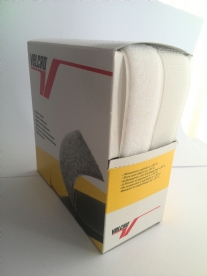 Velcro klittenband, zelfklevend, 20 mm x 5 meter, wit
