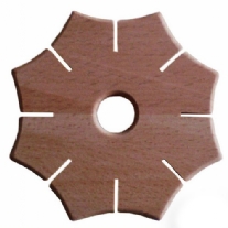 Beukenhouten knoopster/weefster 9 cm