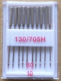 Machinenaalden 705 halfplat 10 stuks no.80