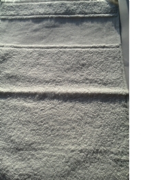 Badstof gastendoekje/handdoekje met aidarand, 30x50cm, wit