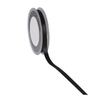Double face satijnlint, 10 mm, 25 meter, zwart