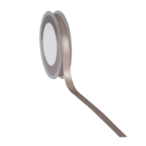 Double face satijnlint, 10 mm, 25 meter, zand