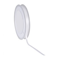 Double face satijnlint, 3 mm, 50 meter, wit