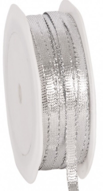 Lintbandje 50 meter 3mm zilver