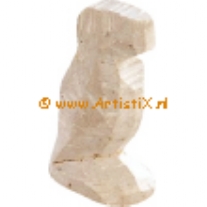 Braziliaans speksteen/zeepsteen sculptuur, 10 cm, pinquin