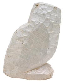 Braziliaans speksteen/zeepsteen sculptuur, 10 cm, uil