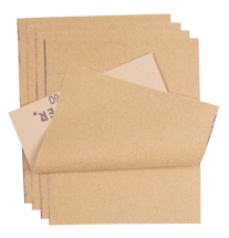 Droog schuurpapier, 23 x 38 cm, 5 vel, korrel 100, middel