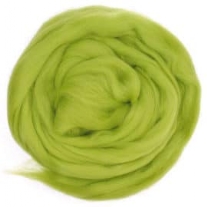 Viltwol/merino lontwol, 50 gram, groen