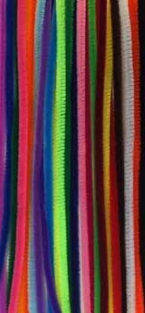 Chenilledraad, 6 mm, 30 cm 26 stuks assortiment 