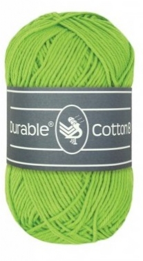 Durable cotton 8, katoenen breigaren/haakgaren, 50 gram, 2146  Yellow Green