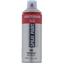 Talens Amsterdam spray paint, 400 ml, titaanwit