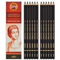 Koh-I-Noor negro potloden nr.2, diepzwart, 12 stuks