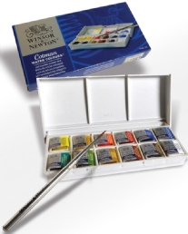 Winsor and Newton Cotman water colours, assortiment 12 kleuren