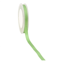 Double face satijnlint, 10 mm, 25 meter, groen