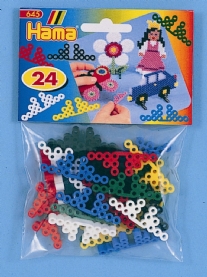 OP=OP Bead-supports voor hama midi strijkkralen, assortiment 24 stuks