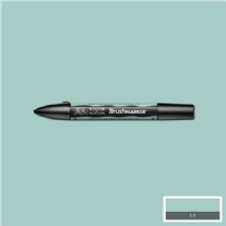 WN Brushmarker/Illustratormarker duo-point, pebble bleu (C217)