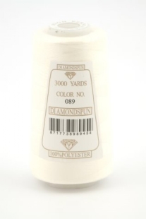 Diamondspun lockgaren, 3000 yards, ecru
