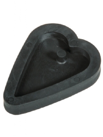 Gietvorm voor sieraad beton, hart, 2.7 x 3.9 cm