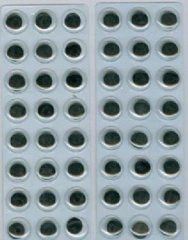 Wiebelogen, zeflklevend, rond, 48 st, 15 mm