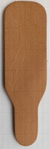 Leren sleutelhanger, 120x35mm, label