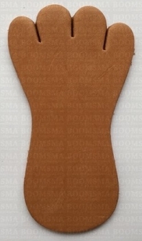 Leren sleutelhanger, 70x38mm, voetje