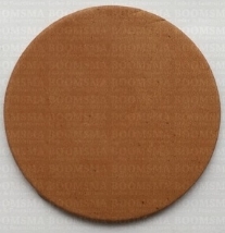 Leren sleutelhanger, 45mm, rond