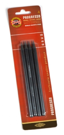 Koh-I-Noor Progresso grafietstiften, assortiment 4 stuks