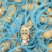 Gelukspoppetjes, baby jongetje, 15 mm, 10 stuks