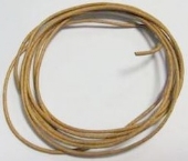 Ronde leerveters, 2 mm, 2 meter, naturel