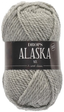 Drops Alaska 100% wol, 50 gram, lichtgrijs
