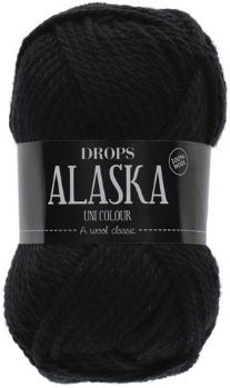 Drops Alaska 100% wol, 50 gram, zwart