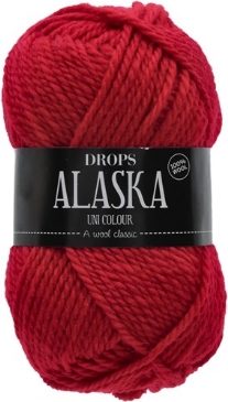Drops Alaska 100% wol, 50 gram, rood